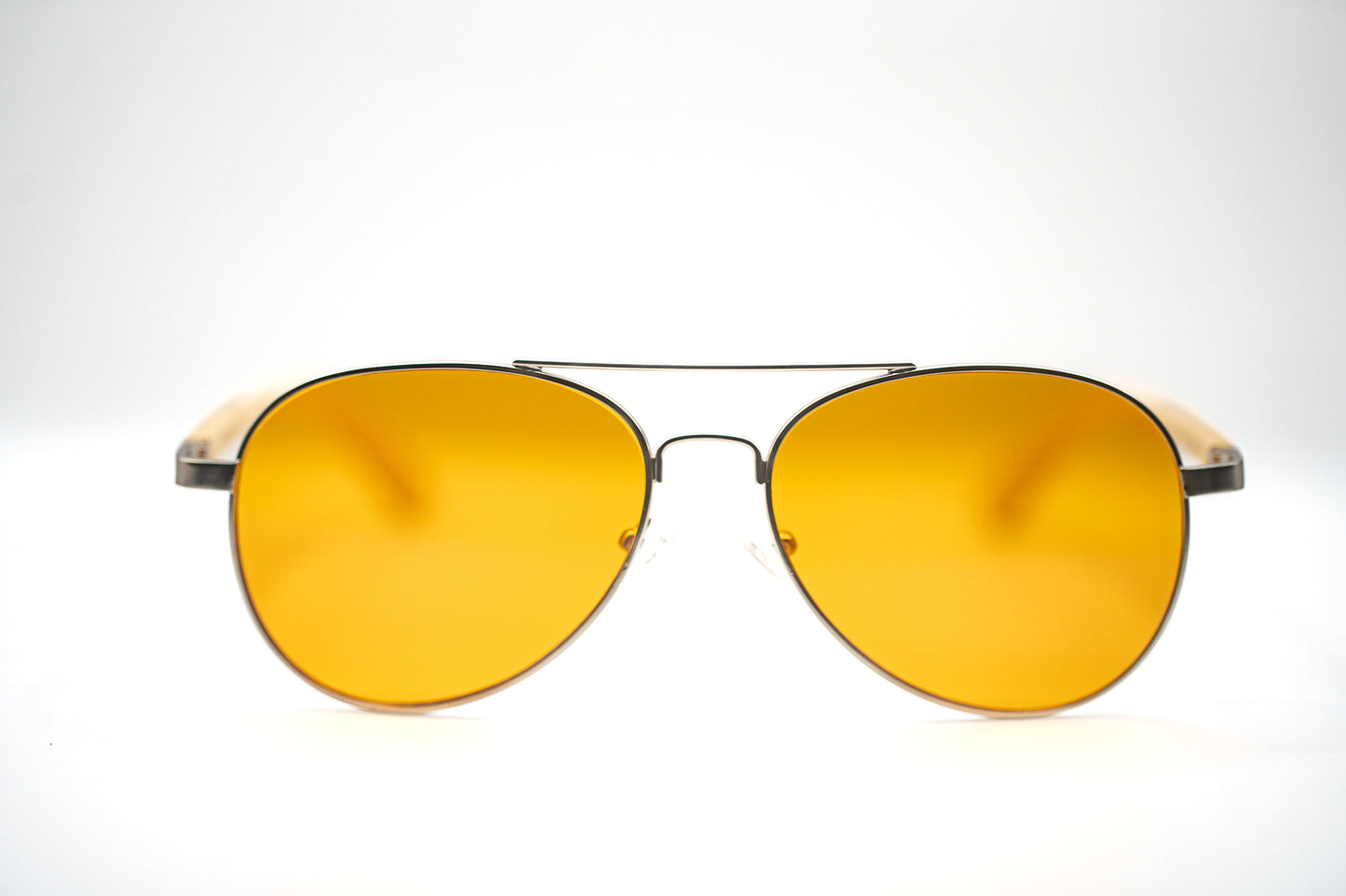Pounders Quest Orange-Tinted Blue Light Blocker Glasses – Premium Wooden Case Included